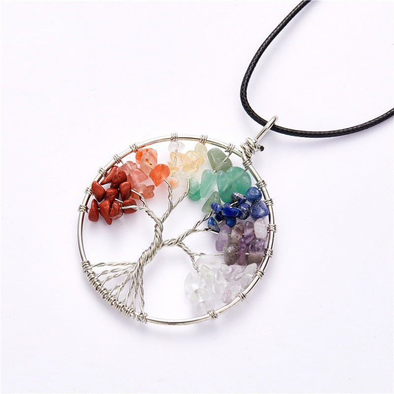 Eclectic Dream - The Nevermore Lucky Tree Pendant Natural Stone