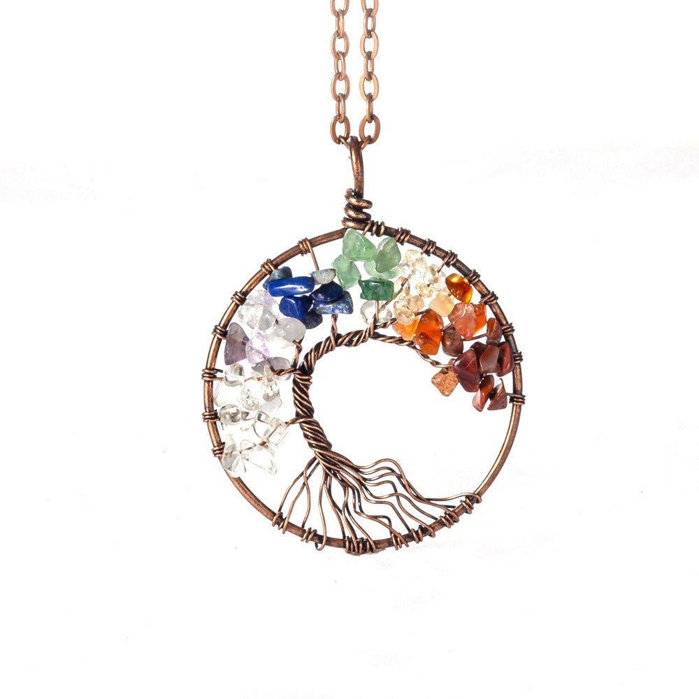 Eclectic Dream - The Nevermore Lucky Tree Pendant Natural Stone