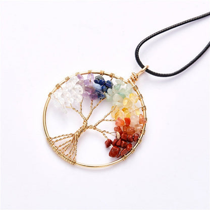 Eclectic Dream - The Nevermore Lucky Tree Pendant Natural Stone