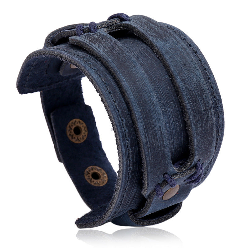 Edwardian Wrist Bands - The Nevermore Steampunk Leather Bracelet