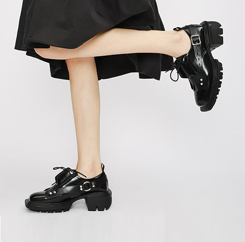 "Elevate Chic"- The Nevermore Women's Shoes with Thick Heel