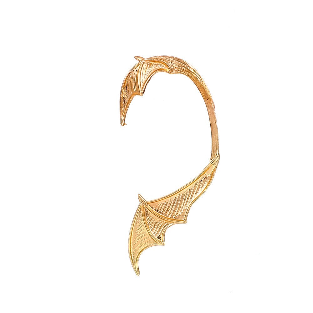 Ellie Gehirnmer 2 style - The Nevermore Steampunk Ear-wrap Ear-cuff Earring Retro Punk Flying Bat Ear Hanging Single Creative