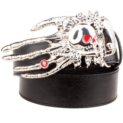 Ellington Ethergrave - The Nevermore Gothic Belt Skull Big Head