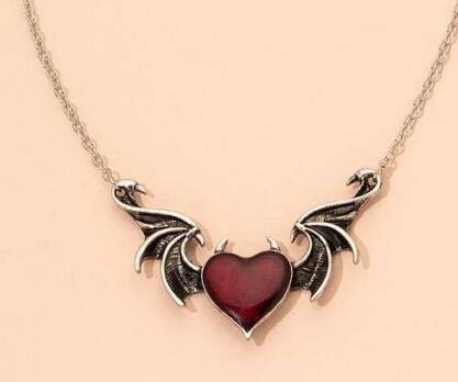 Elvira's Black Soul - The Nevermore Gothic Pendant for Women Necklace