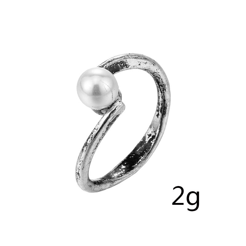 Elwood Nightfall Pearl - The Nevermore Ring for Women