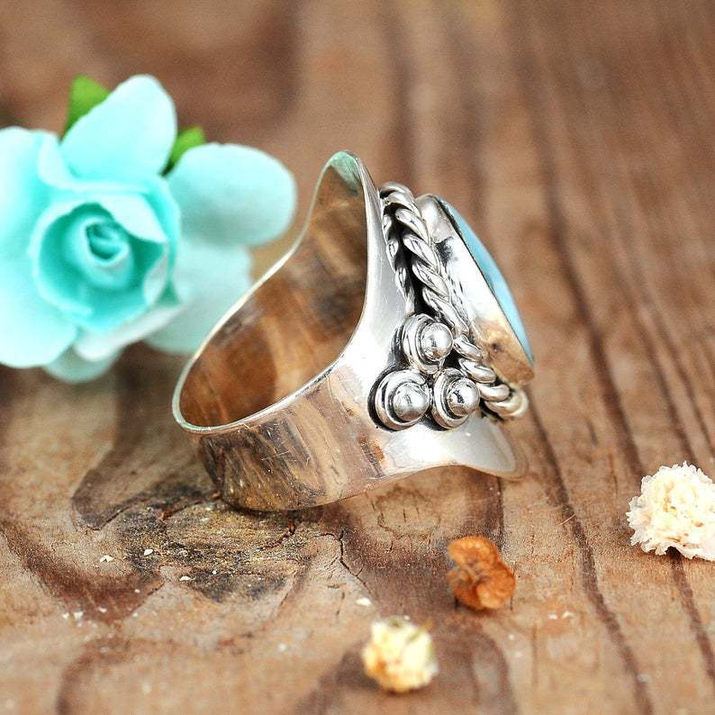 Emerald Bohemian Garden - The Nevermore Boho Ring