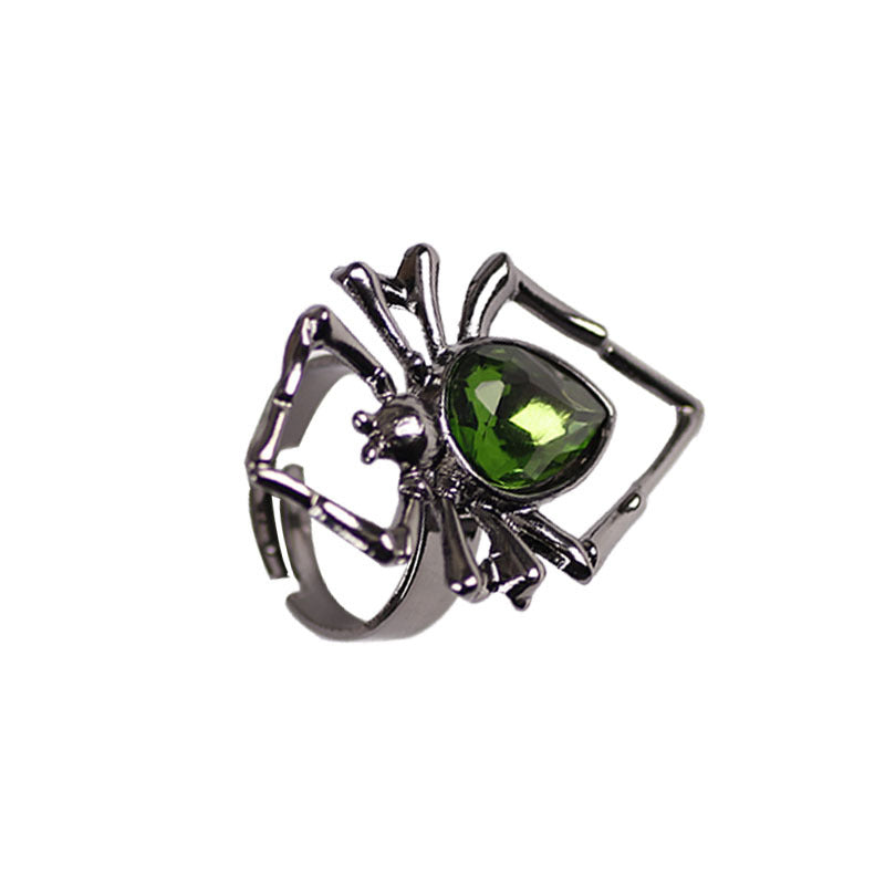 Emerald Spider Toxin - The Nevermore Gothic Ring