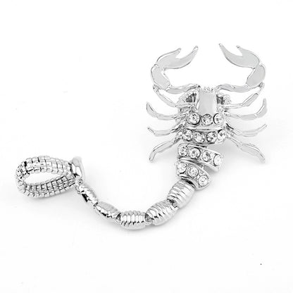 Emilia Hill - The Nevermore Ring Big Scorpion Double Rings Crystal Scorpion