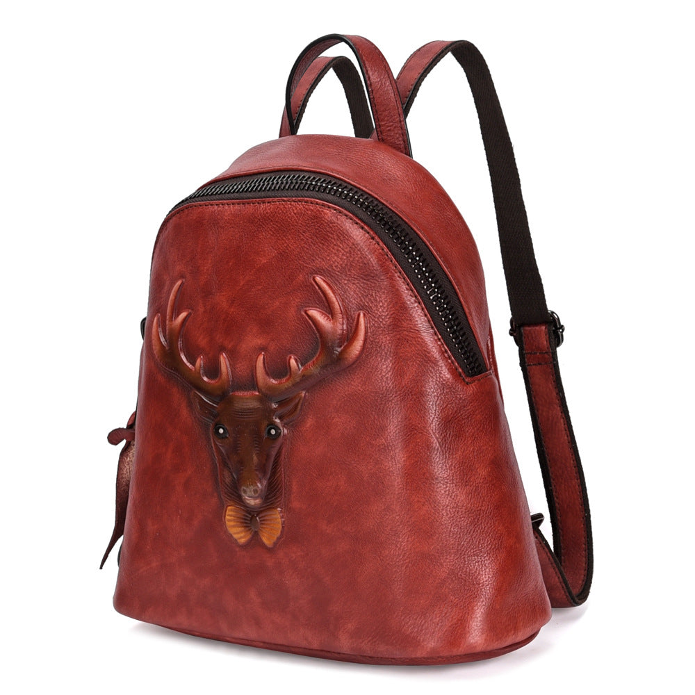 Era Elegance - The Nevermore Leather Retro Backpack