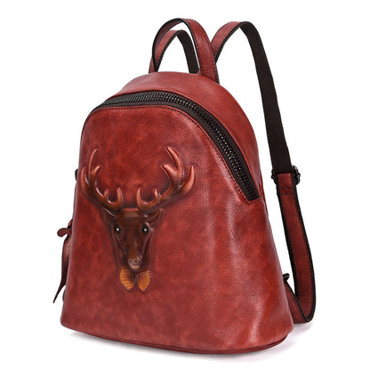 Era Elegance - The Nevermore Leather Retro Backpack