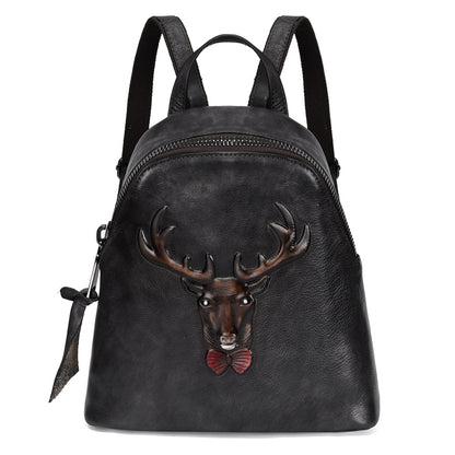 Era Elegance - The Nevermore Leather Retro Backpack