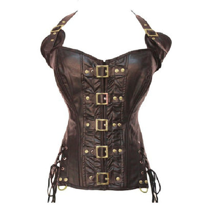 Esmeralda Bloodrose - The Nevermore Gothic Leather Corset for Women