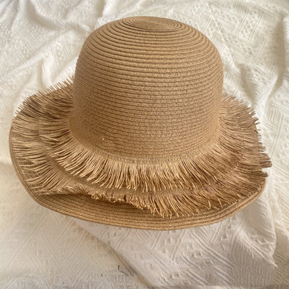 Sunset Charm - Woven Straw Hat by The Nevermore