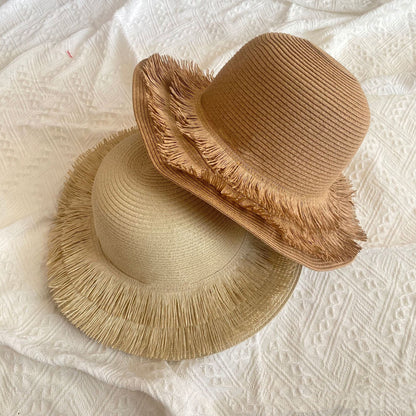 Sunset Charm - Woven Straw Hat by The Nevermore