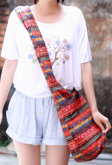 Fabric Shoulder Bag - The Nevermore Boho Bags