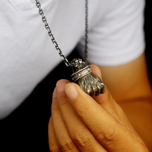 Fearless Fist - The Nevermore Gothic Pendant Necklace