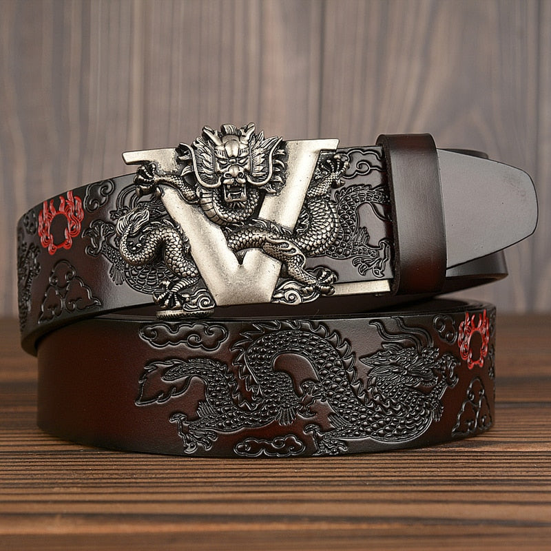 Flickerchomp - The Nevermore Gothic Men's leather belt