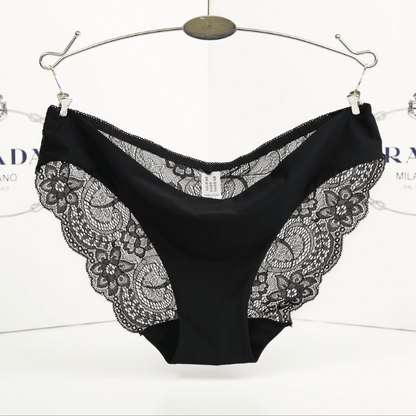 Flutterby Sparkle - The Nevermore Lingerie Sexy Mesh Lace Underwear low waist brief