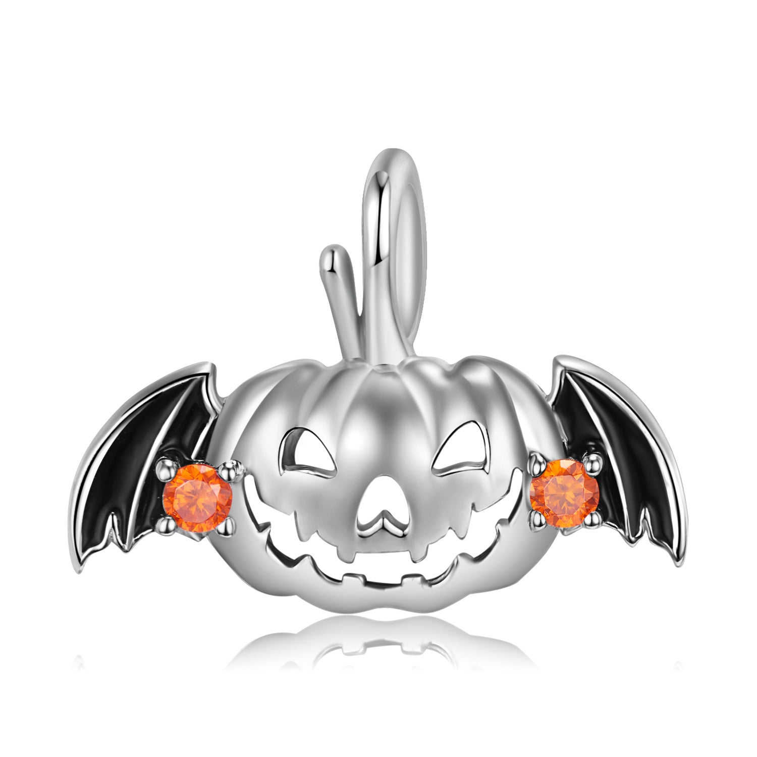 Flying Pumpkin - The Nevermore Gothic Pendant S925 Sterling Silver