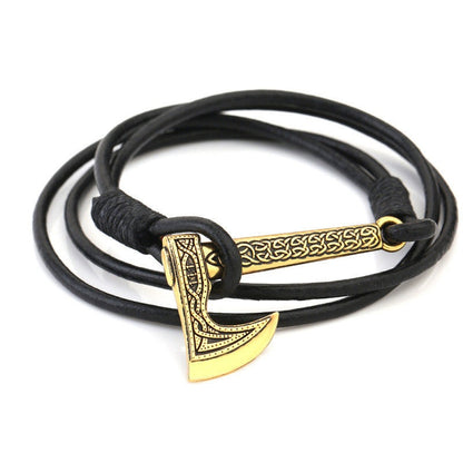 Fromund Axe - The Nevermore Gothic Leather Bracelet