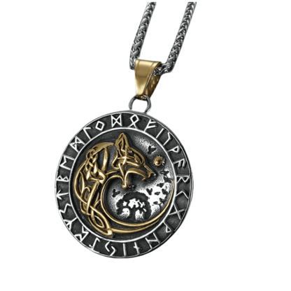 Frostbite Fenrir - The Nevermore Gothic Pendant Necklace Titanium Steel