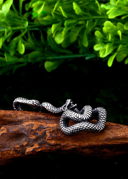 Giant Snake - The Nevermore Gothic Pendant Titanium Steel