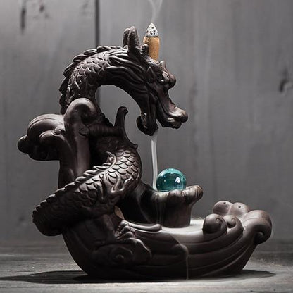 Gibson Blinktongue - Backflow Dragon Incense Burner The Nevermore Gothic Home Decor Dragon Gift