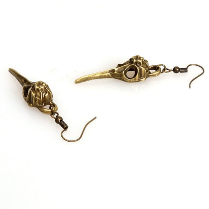 Gilbert Sharpe Crow Head - The Nevermore Gothic Earrings