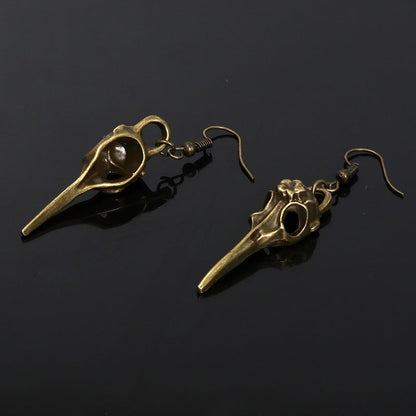 Gilbert Sharpe Crow Head - The Nevermore Gothic Earrings