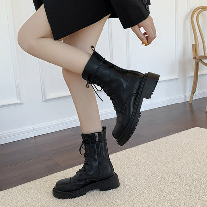 Glimmer Grove Wedge - The Nevermore Booties with Thick