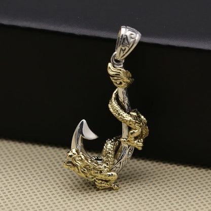 Golden Dragon Mariner - The Nevermore Men's Pendant Hook Golden Dragon