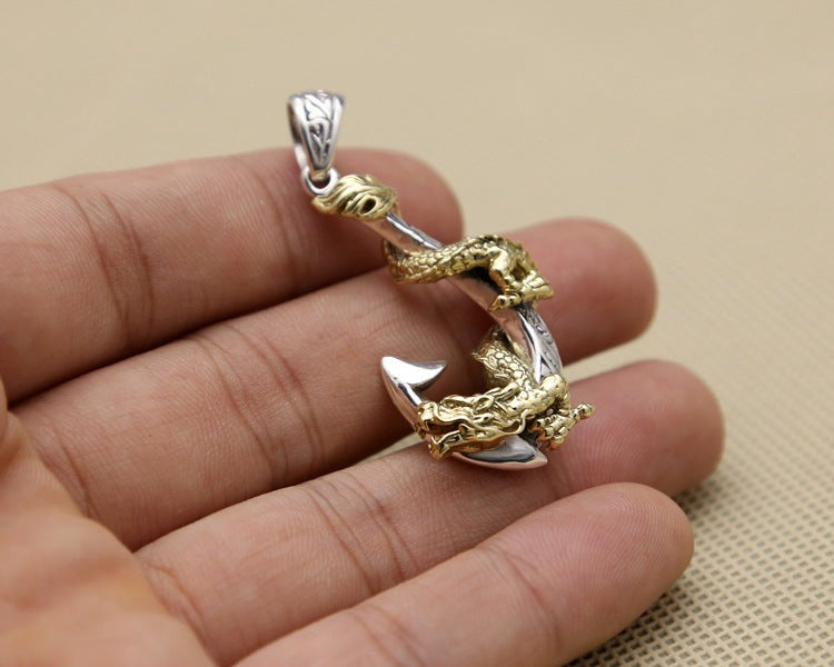 Golden Dragon Mariner - The Nevermore Men's Pendant Hook Golden Dragon