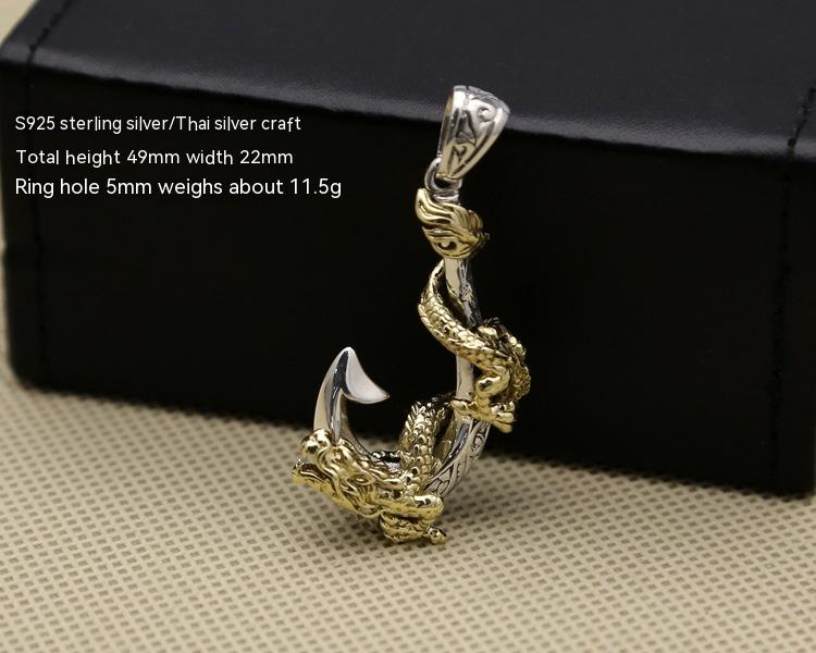 Golden Dragon Mariner - The Nevermore Men's Pendant Hook Golden Dragon