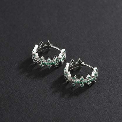 Green Zircon - The Nevermore Earrings 925 Sterling Silver