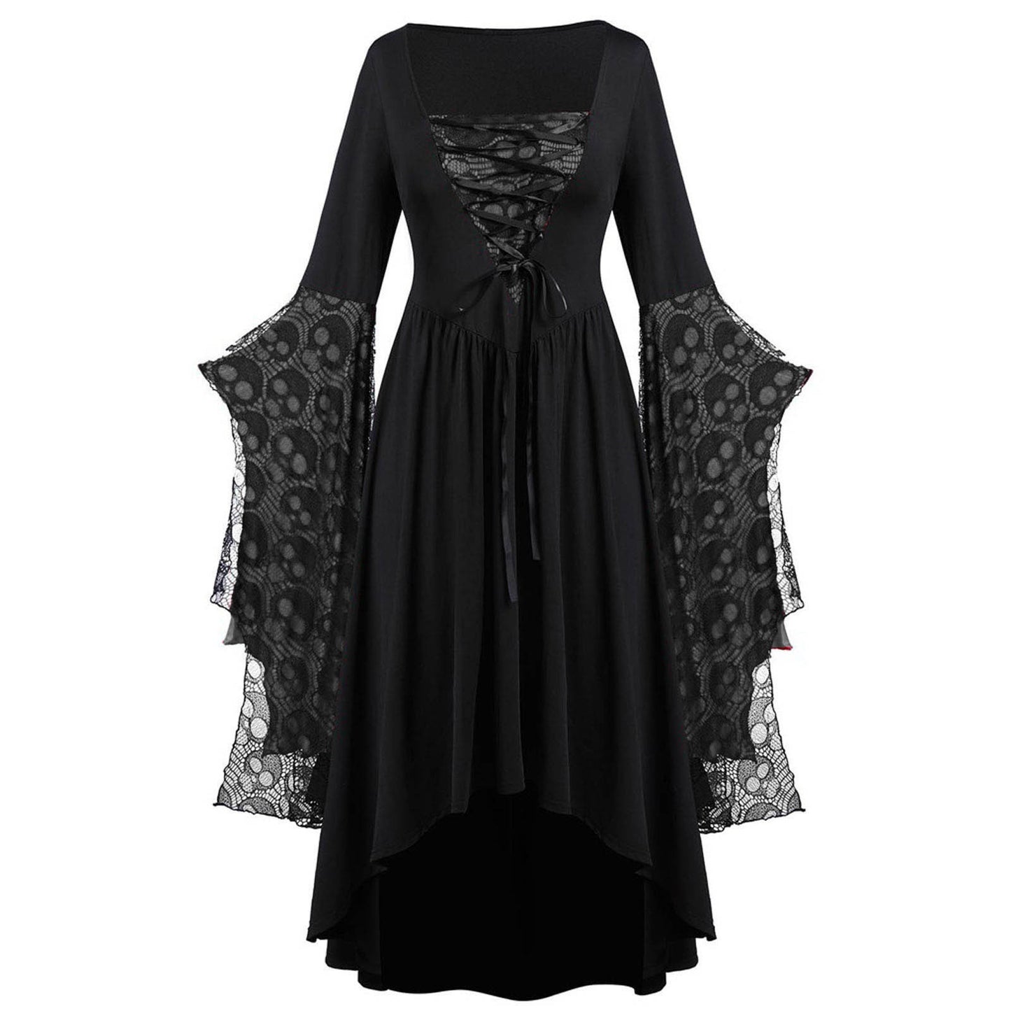 Griselda Thornheart - The Nevermore Gothic Dress Big Sleeves Lace