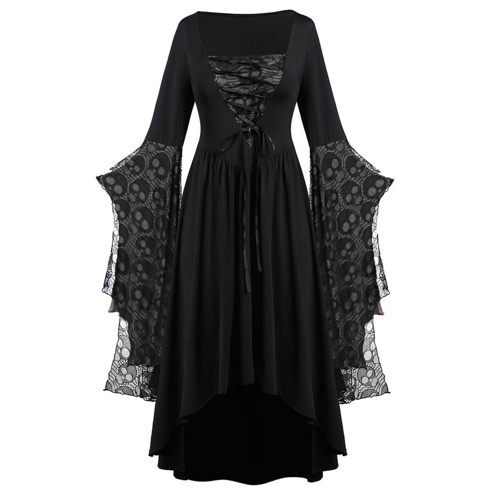 Griselda Thornheart - The Nevermore Gothic Dress Big Sleeves Lace