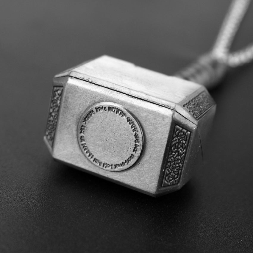 Gunborg Thor's Hammer - The Nevermore Norse Vikings Pendant Necklace for Men