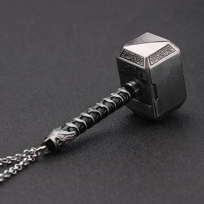 Gunborg Thor's Hammer - The Nevermore Norse Vikings Pendant Necklace for Men