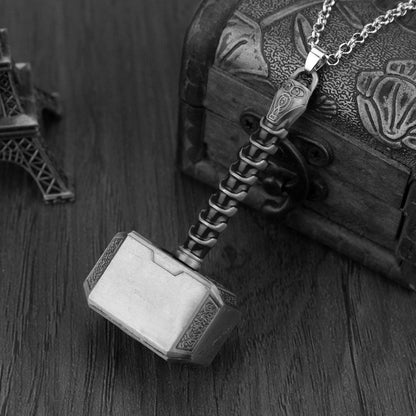 Gunborg Thor's Hammer - The Nevermore Norse Vikings Pendant Necklace for Men