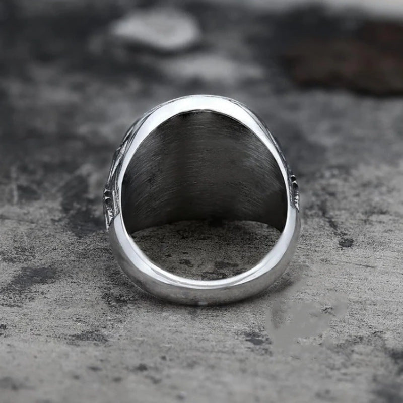 Hallbjorn - The Nevermore Gothic Viking Compass Ring