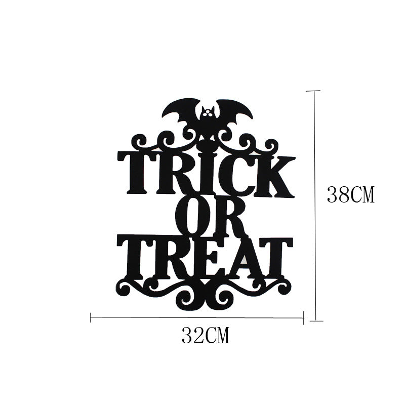 Halloween Door Hangers With Non Woven Fabric - The Nevermore Gothic Home Decor