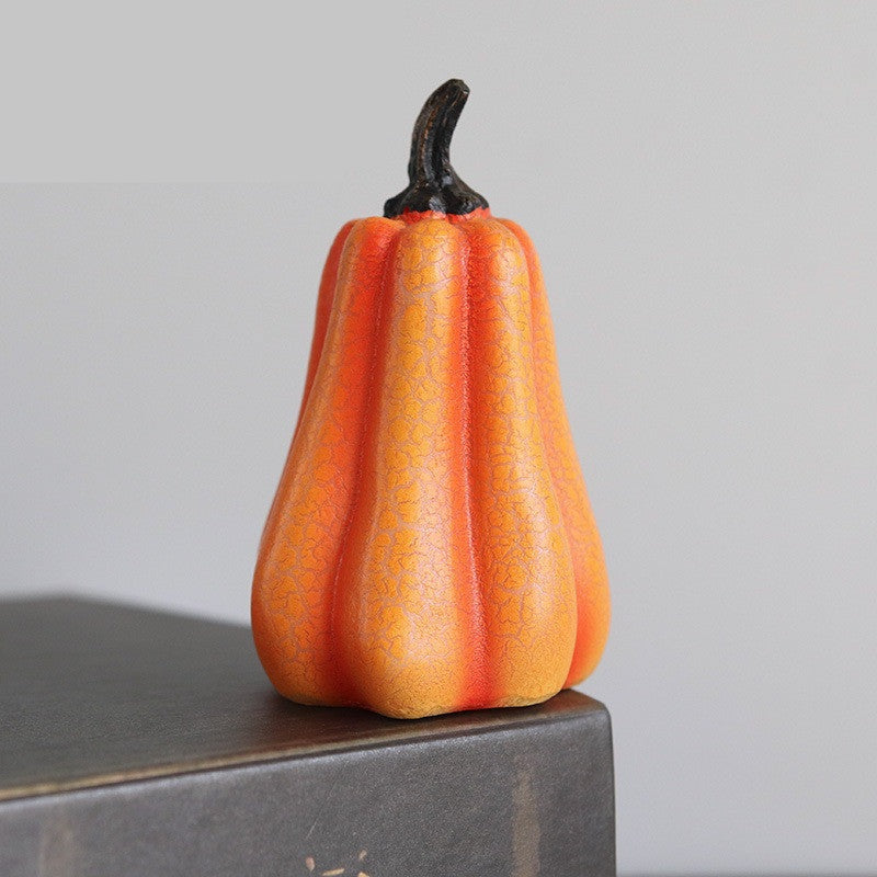 Halloween Pumpkin Lantern Simulation LED Candle Lamp Resin Luminous - The Nevermore Gothic Home Decor