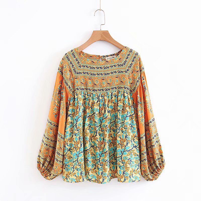 Harmony Hues Tiered - The Nevermore Boho Blouse for Women