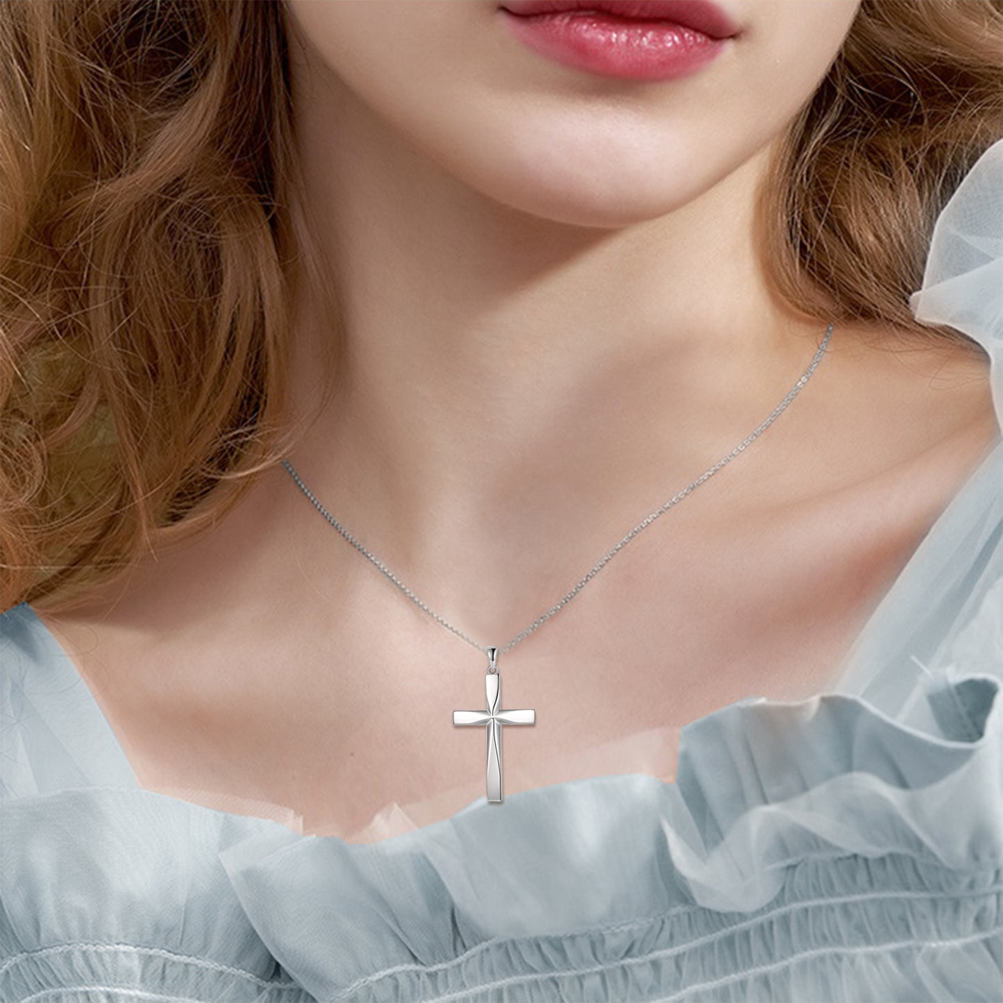 Holy Redemption Cross - The Nevermore 925 Sterling Silver Pendant Necklace