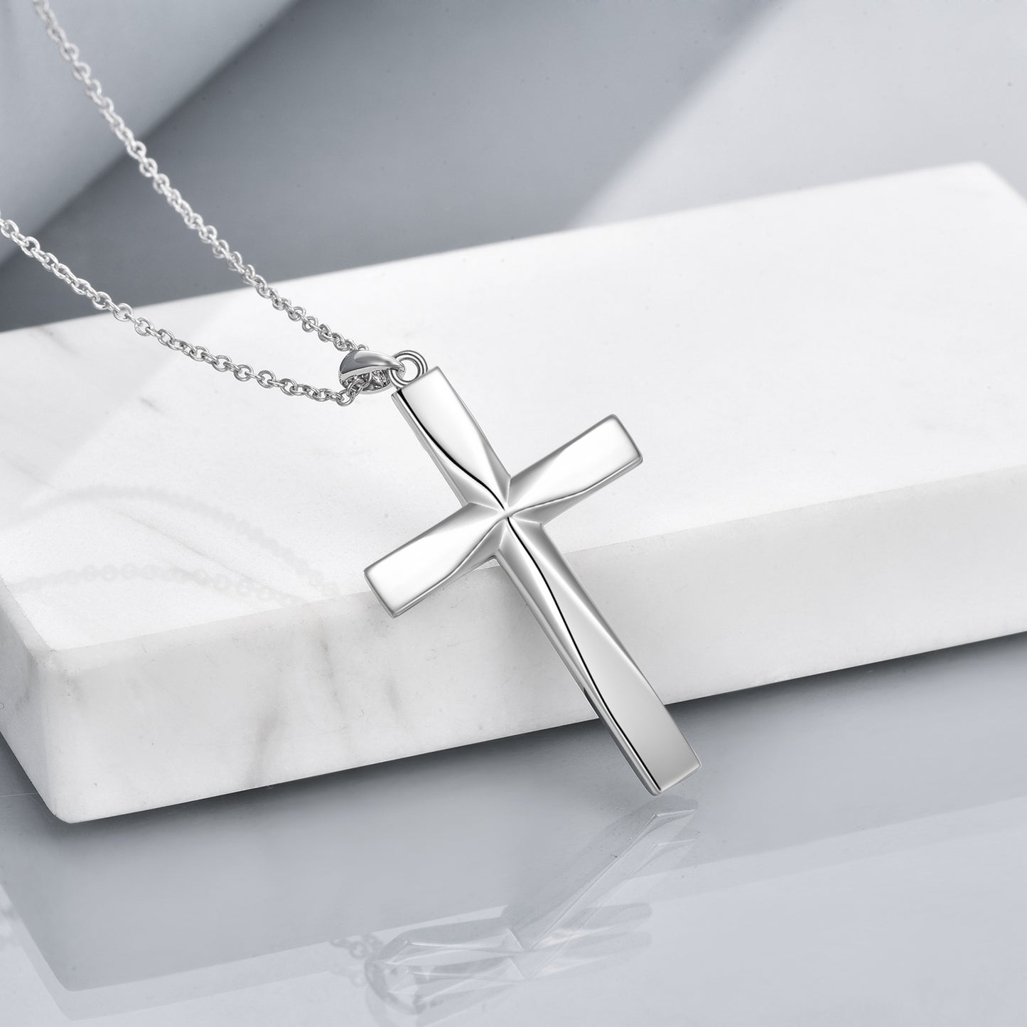 Holy Redemption Cross - The Nevermore 925 Sterling Silver Pendant Necklace