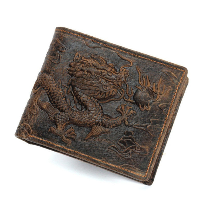 Hurley Snickerflame Dragon - The Nevermore Gothic Retro Handmade Men's and Women's Wallet