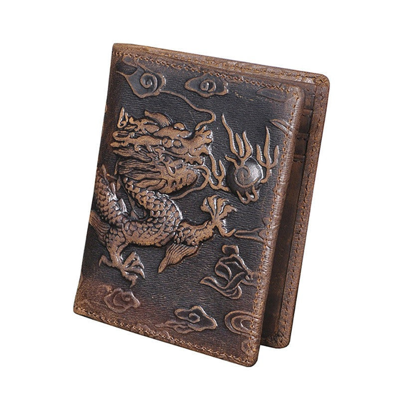 Hurley Snickerflame Dragon - The Nevermore Gothic Retro Handmade Men's and Women's Wallet