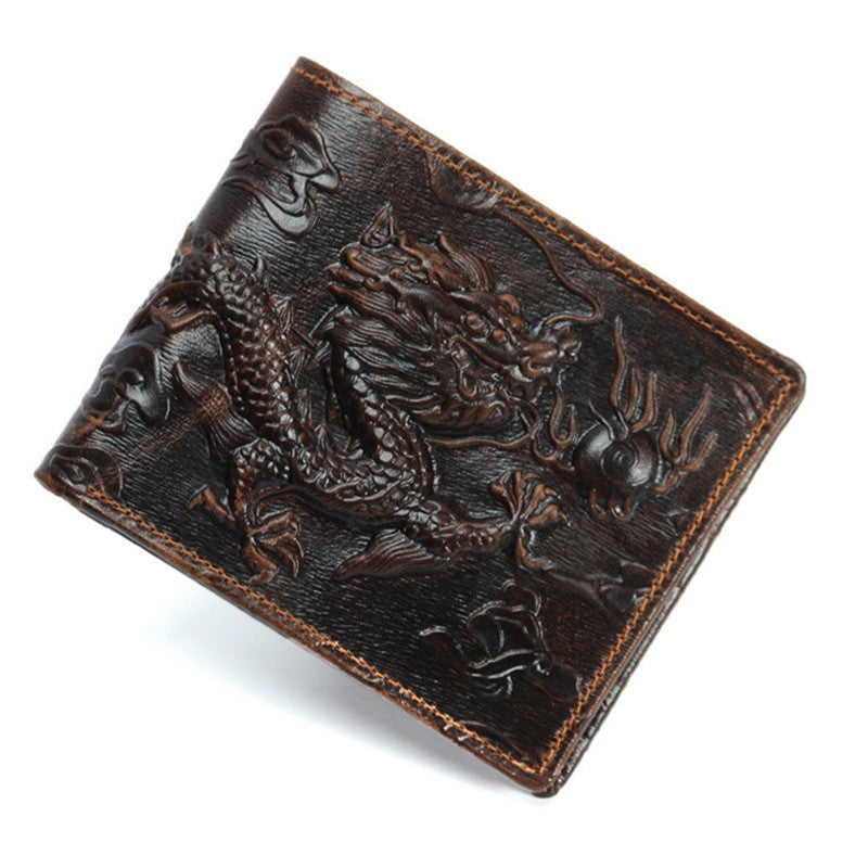 Hurley Snickerflame Dragon - The Nevermore Gothic Retro Handmade Men's and Women's Wallet