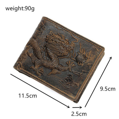 Hurley Snickerflame Dragon - The Nevermore Gothic Retro Handmade Men's and Women's Wallet