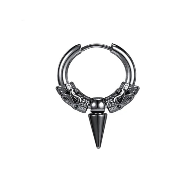 Icarus Echo - The Nevermore Gothic Stainless Steel Earrings for Women and Men